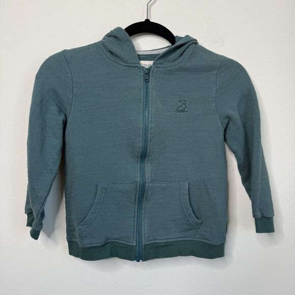 Me & Henry Other - Me & Henry Kids 6/7 Years Teal Blue Dog Logo Zip Up Hoodie Jacket Outdoor Play